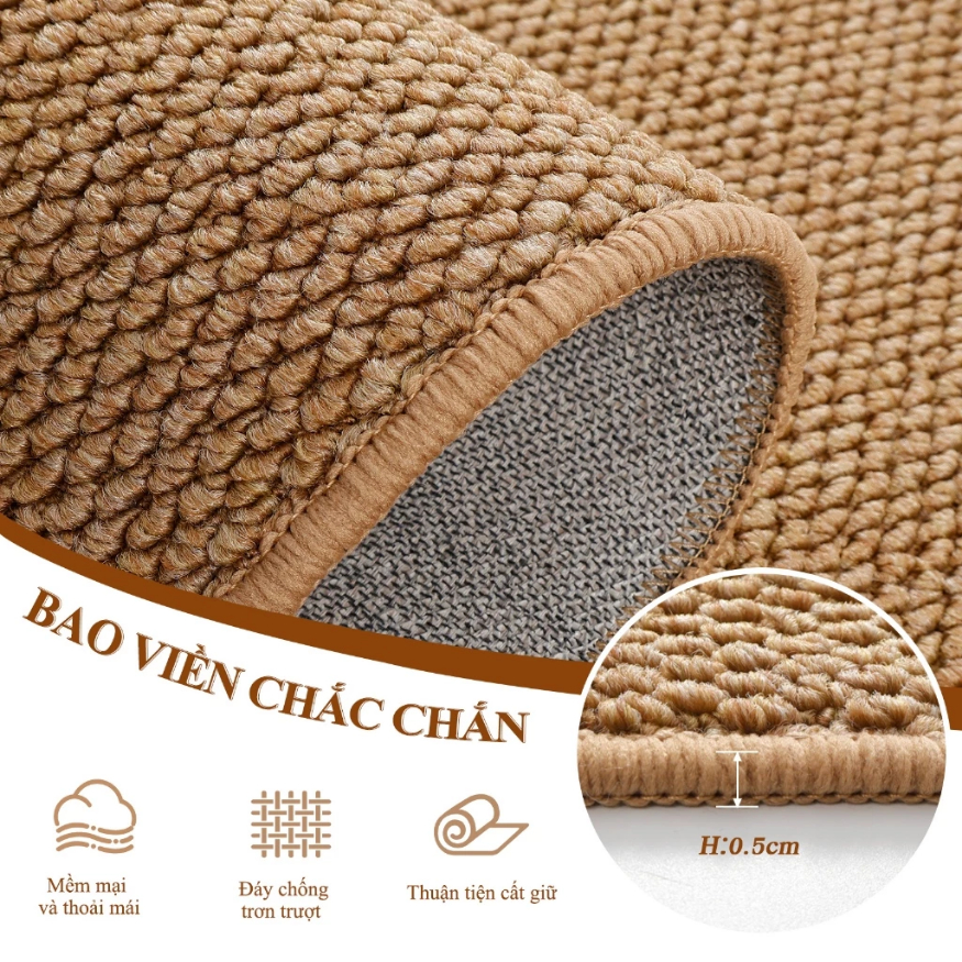 Set 2 Thảm Trải Sàn Bếp Sợi Dệt RICHOUSE Hút Nước Hút Dầu, Thảm Chùi Chân Nhà Bếp Chống Trượt