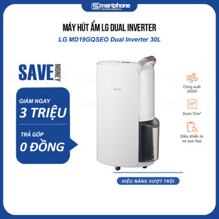 Máy Hút Ẩm Dual Inverter LG MD19GQGE0 - Hàng Chính Hãng LG Bảo Hành 12 Tháng Toàn Quốc