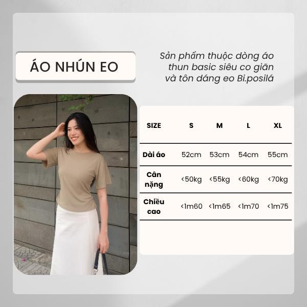 [A29-MẪU MỚI MÙA HÈ ] Áo Thun nữ Basic Cổ Tròn Nhún Eo Bi.posilá chất vải thun cotton borip lạnh mềm mịn mát mẻ
