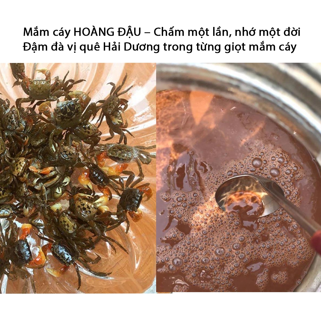Mắm Cáy Hoàng Đậu Đặc Sản Tứ Kỳ Hải Dương chai 500ml