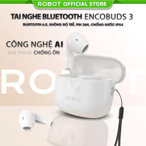 Tai Nghe Bluetooth 6.0 ROBOT Encobuds 3 In Ear Playtime 35H, Có Khả Năng Chống Nước IPX4_ Bảo Hành 12 Tháng