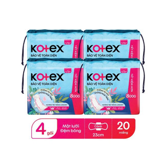 [COMBO 4 GÓI] Băng Vệ Sinh Kotex Bảo Vệ Toàn Diện SMC 23CM 20 MIẾNG Khử Mùi Tinh TếI - Lucie's Mom