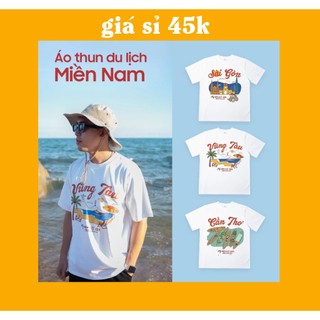 [HOẢ TỐC]  "GIÁ SỈ" Áo thun địa danh MIỀN NAM 1 Du lịch Việt Nam 63 tỉnh thành unisex ,chất thun mỏng mát