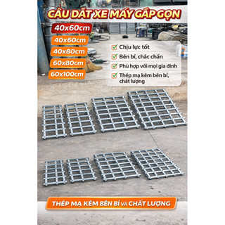 CẦU DẮT XE MÁY gấp gọn-thông minh ( tặng kèm ốc vít nở)