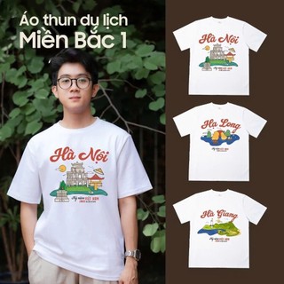 [HOẢ TỐC]  {GIÁ SỈ 45} Áo thun địa danh MIỀN BẮC 2 Du lịch Việt Nam 63 tỉnh thành unisex
