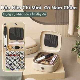 Hộp Kim Chỉ Mini Đa Năng 16 Cuộn Có Nam Châm – Bộ May Vá Gia Đình Tiện Lợi Du Lịch DIY