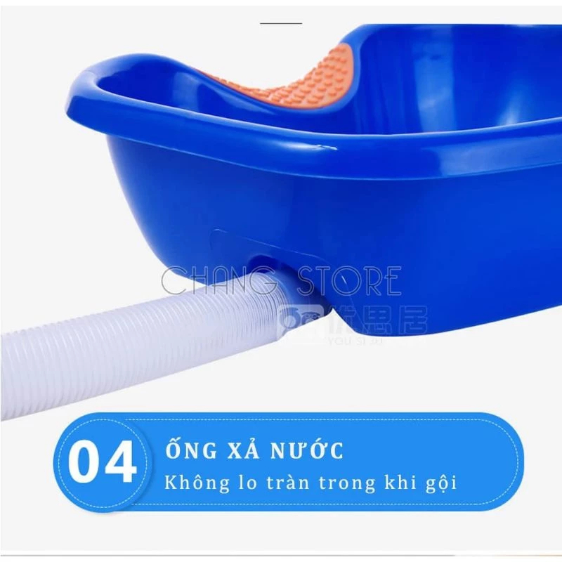 [THẺ TRÚNG THƯỞNG] Chậu Gội Đầu, Thau Gội Đầu Tại Giường Cho Bà Bầu rẻ Em, Người Bệnh, Chất Liệu Nhựa ABS Cao Cấp