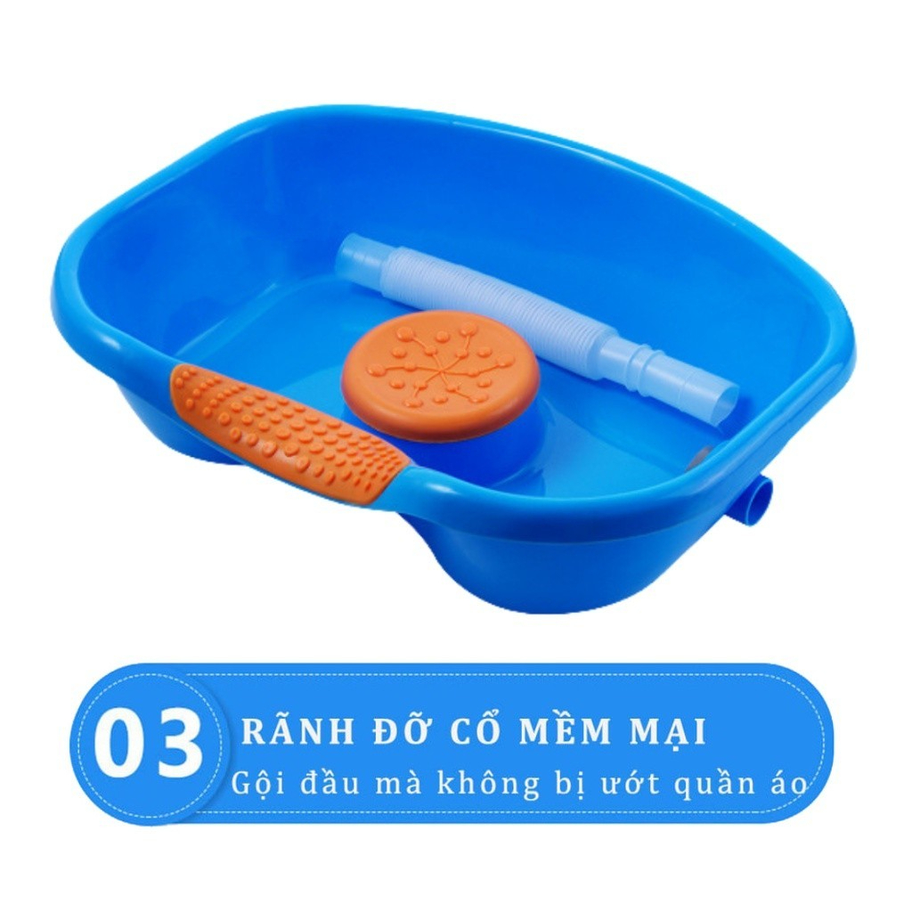 [THẺ TRÚNG THƯỞNG] Chậu Gội Đầu, Thau Gội Đầu Tại Giường Cho Bà Bầu rẻ Em, Người Bệnh, Chất Liệu Nhựa ABS Cao Cấp