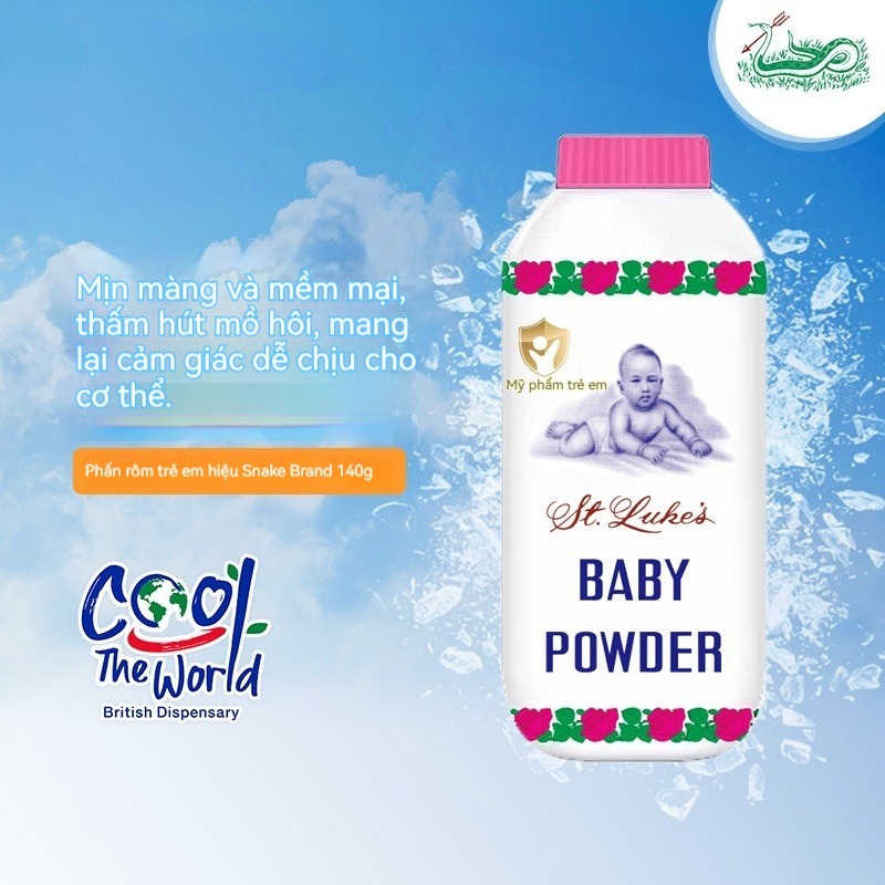 【Mua 3 tặng 1】Phấn rôm Snake Brand, chiết xuất thực vật, làm mát tức thì，chính hãng，Miễn phí vận chuyển