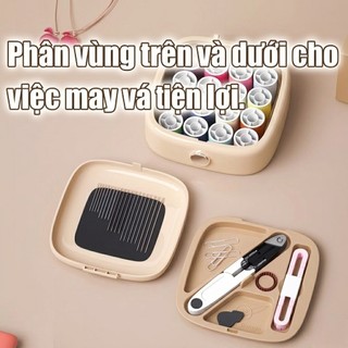 Hộp Kim Chỉ Mini Đa Năng 16 Cuộn Có Nam Châm – Bộ May Vá Gia Đình Tiện Lợi Du Lịch DIY