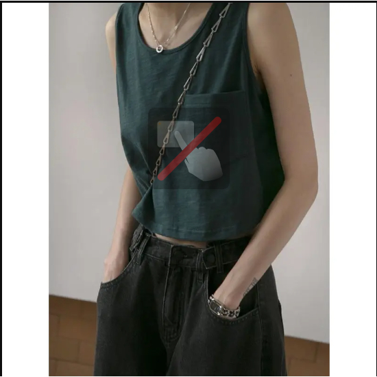 Áo ba lỗ nữ trơn có túi đơn giản basic freesize dưới 63kg thun cotton co giãn thoáng mát