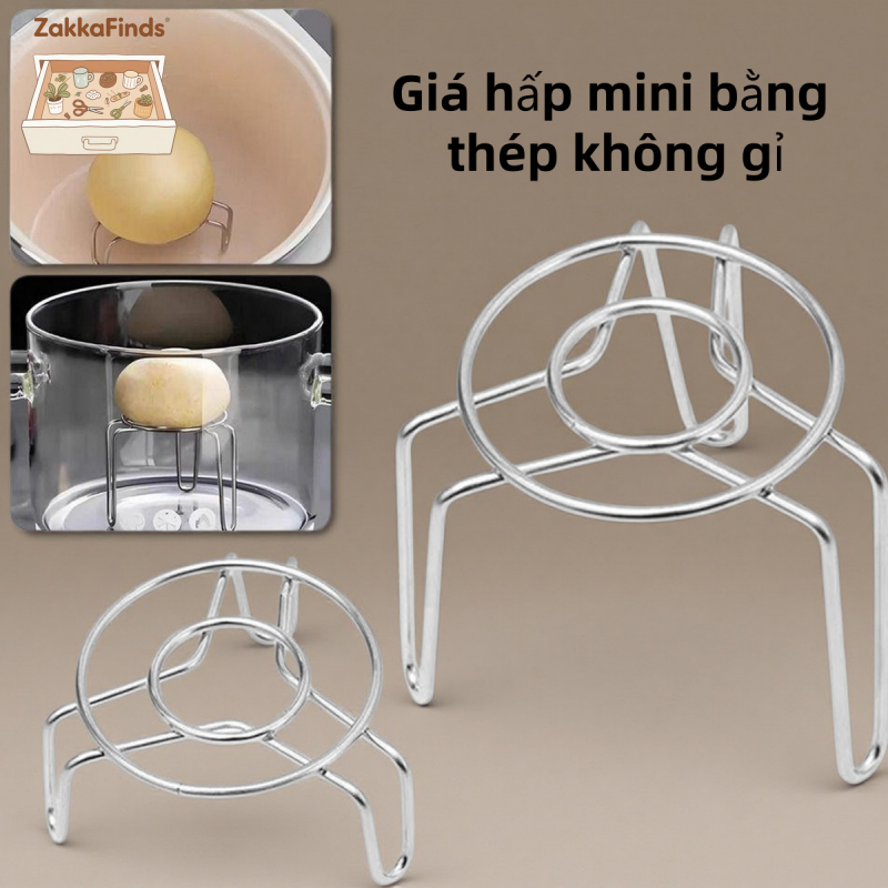 ✨️✨️Giá hấp Mini bằng thép không gỉ đa chức năng 304 có chân cao hấp chống nước