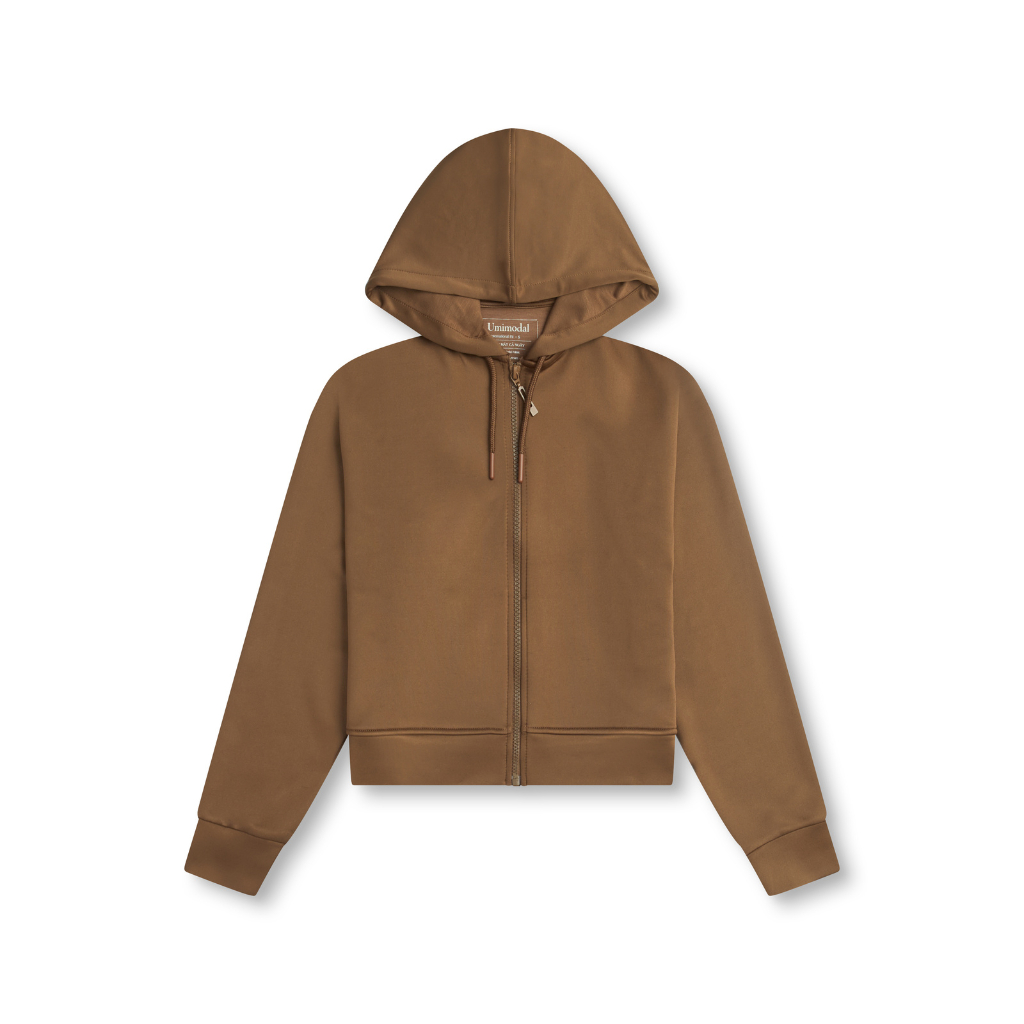 Áo khoác croptop nữ Umimodal – cotton 380gsm mềm mịn, form gọn tôn dáng, mặc thoải mái