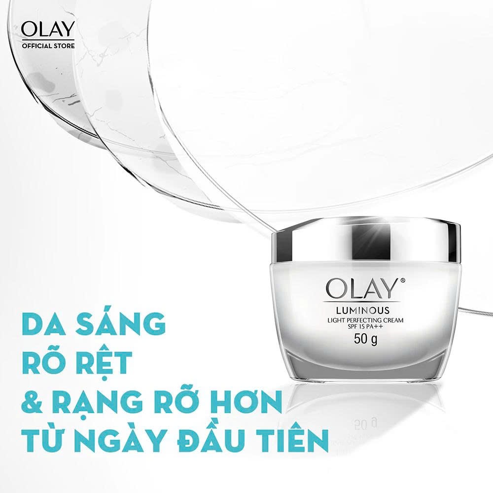 Combo 2: Kem Dưỡng Ẩm OLAY LUMINOUS Ngày & Đêm Dưỡng Sáng Da 50G X2