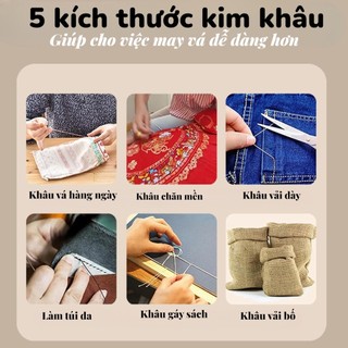 Hộp Kim Chỉ Mini Đa Năng 16 Cuộn Có Nam Châm – Bộ May Vá Gia Đình Tiện Lợi Du Lịch DIY