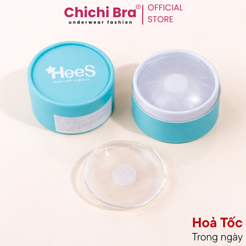 Miếng Dán Ngực Silicon Hộp 5 Cặp Dán Ti Trong Suốt Che Nhũ Hoa Siêu Mỏng Tái Sử Dụng Nhiều Lần -- 999