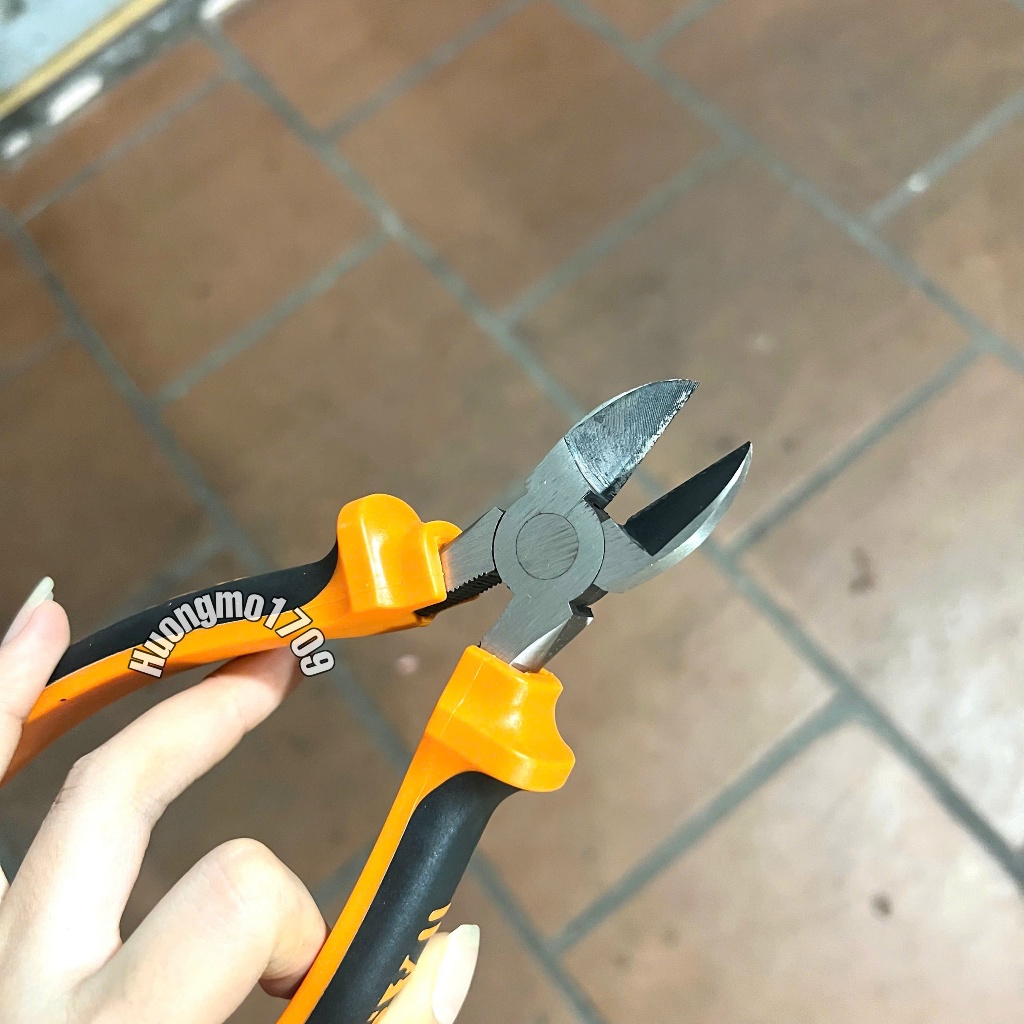 Kìm đa năng 8 inch 200mm kiểu Đức Asaki Kìm điện Kềm cắt kềm răng kềm mũi nhọn A+cut Tech thép CR-V siêu cứng bền cắt kẹ