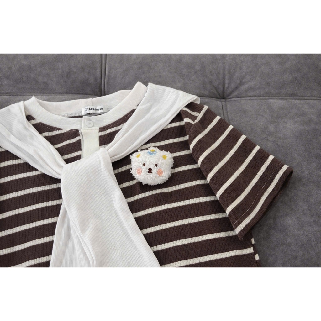[TẶNG KHĂN DEAL HỜI] Áo babytee kẻ kèm khăn mẫu mới kẻ hàn quốc xinh xắn hottrend 2026 cho phong cách thời trang hiện đạ