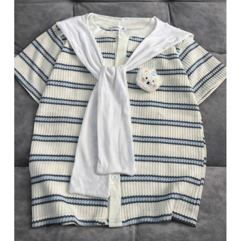 [TẶNG KHĂN DEAL HỜI] Áo babytee kẻ kèm khăn mẫu mới kẻ hàn quốc xinh xắn hottrend 2026 cho phong cách thời trang hiện đạ