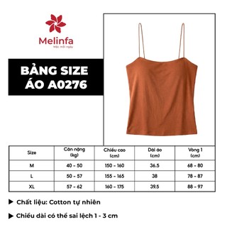 [ XẢ KHO GIÁ SỐC ]Áo hai dây nữ có đệm ngực nâng đỡ vải Viscose tự nhiên mã VAA0276