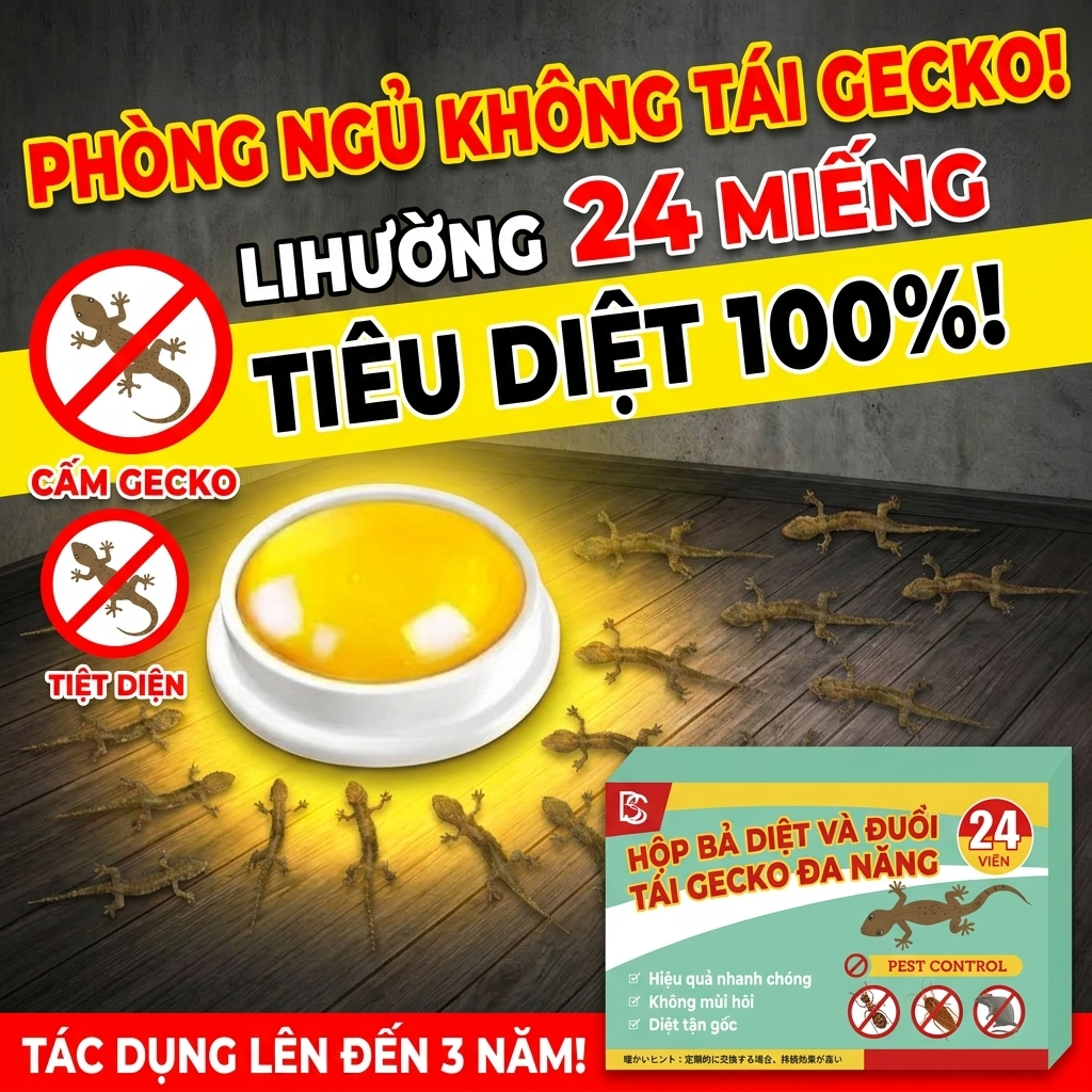 🦎 Cô đặc 10 lần, thằn lằn biến mất ngay! 🦎 Thuốc diệt thằn lằn 24 viên, xua thằn lằn, giải quyết thằn lằn trong nhà