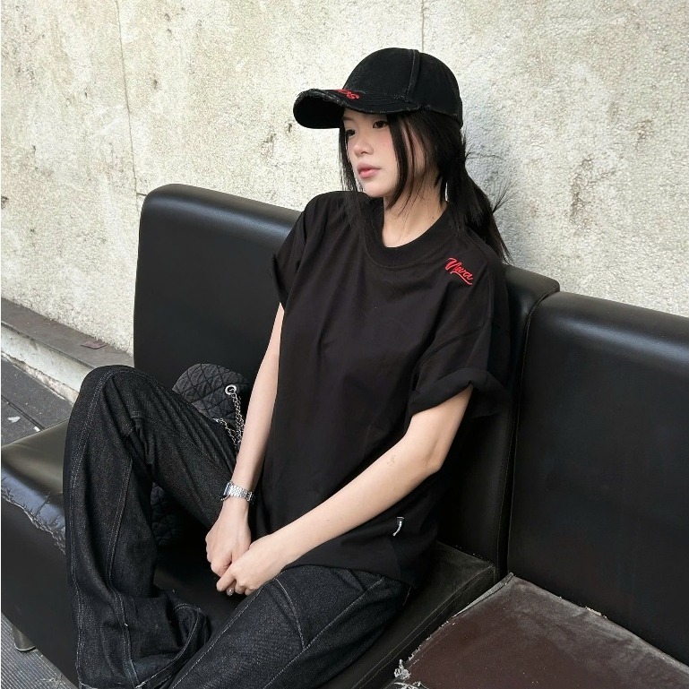 BOOM🔥Áo thun nữ kiểu hàn quốc form rộng tay lỡ cổ tròn cotton mát - hè hot trend in cách dễ thương- Local brand #07