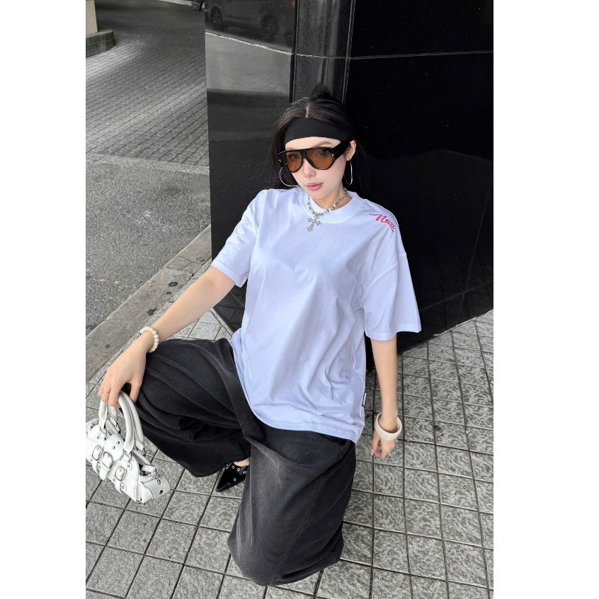 BOOM🔥Áo thun nữ kiểu hàn quốc form rộng tay lỡ cổ tròn cotton mát - hè hot trend in cách dễ thương- Local brand #07