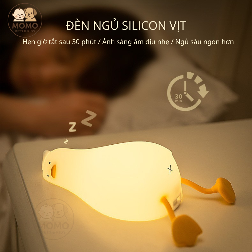 Đèn ngủ hình vịt ngọt ngào ngủ bằng silicon mềm có sạc USB Trẻ Em Kid Trang Trí Phòng Ngủ Quà Tặng Sinh Nhật