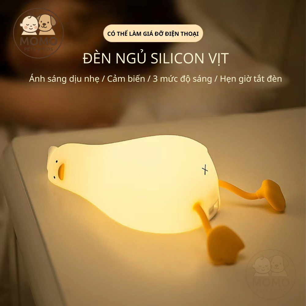 Đèn ngủ hình vịt ngọt ngào ngủ bằng silicon mềm có sạc USB Trẻ Em Kid Trang Trí Phòng Ngủ Quà Tặng Sinh Nhật