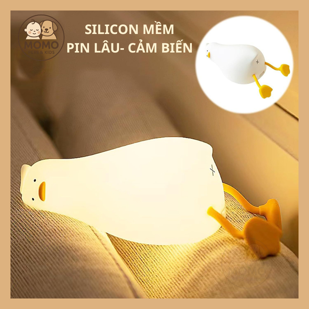 Đèn ngủ hình vịt ngọt ngào ngủ bằng silicon mềm có sạc USB Trẻ Em Kid Trang Trí Phòng Ngủ Quà Tặng Sinh Nhật