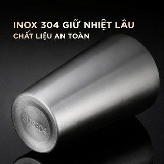Ly Inox 304 Cao Cấp ANREE 2 Lớp - Cốc Uống Bia, Cafe, Trà 350ml/450ml