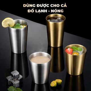 Ly Inox 304 Cao Cấp ANREE 2 Lớp - Cốc Uống Bia, Cafe, Trà 350ml/450ml