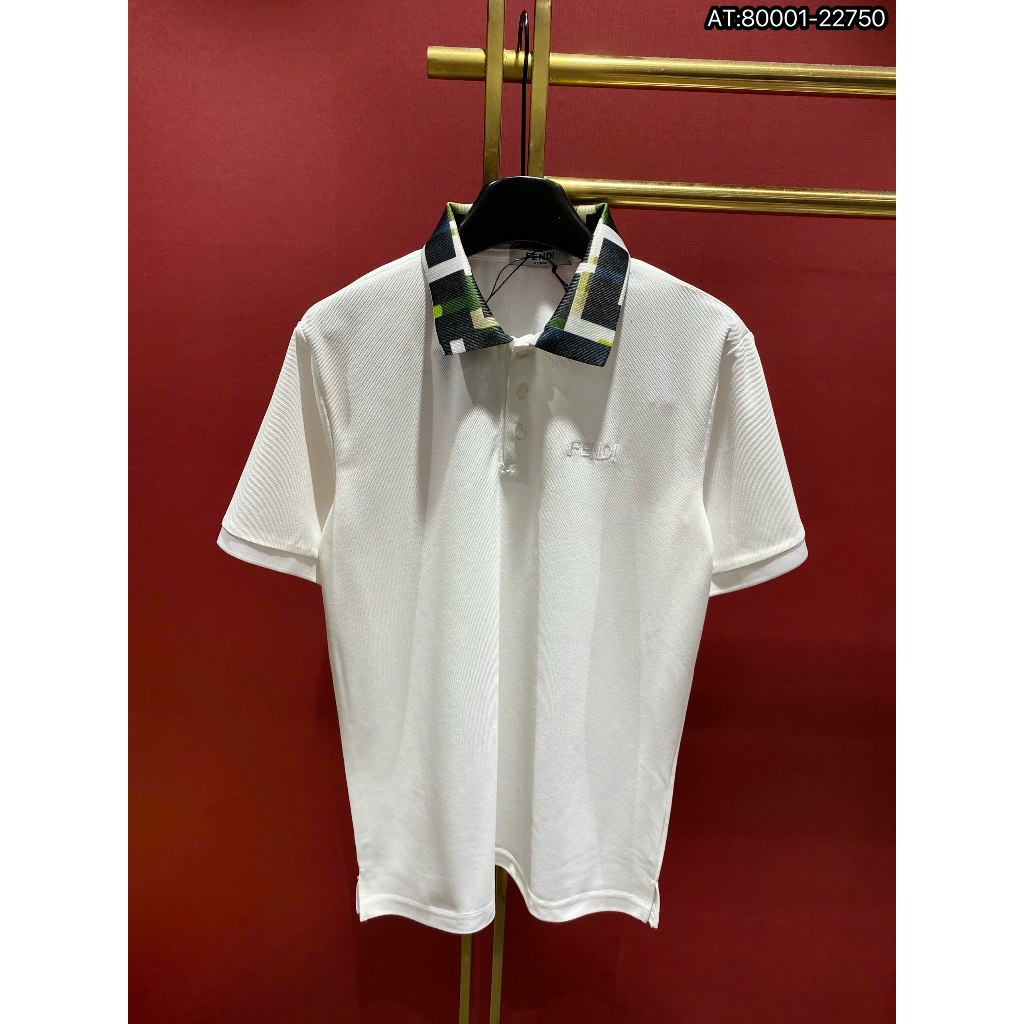 ÁO polo nam cổ tròn họa tiết tay ngắn phong cách trẻ trung chuẩn from