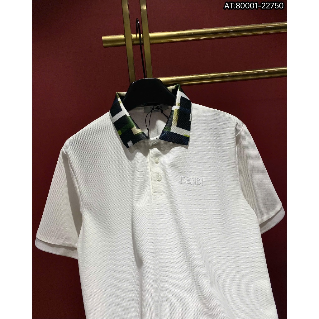 ÁO polo nam cổ tròn họa tiết tay ngắn phong cách trẻ trung chuẩn from