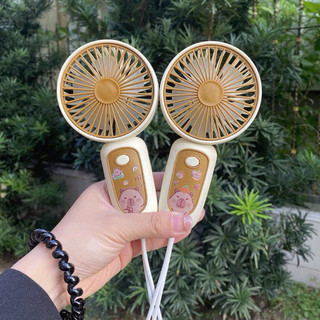 QUẠT CẦM TAY MINI Capybara, Dễ Thường kèm dây sạc - Quạt mini cho bé cầm tay nhiều màu