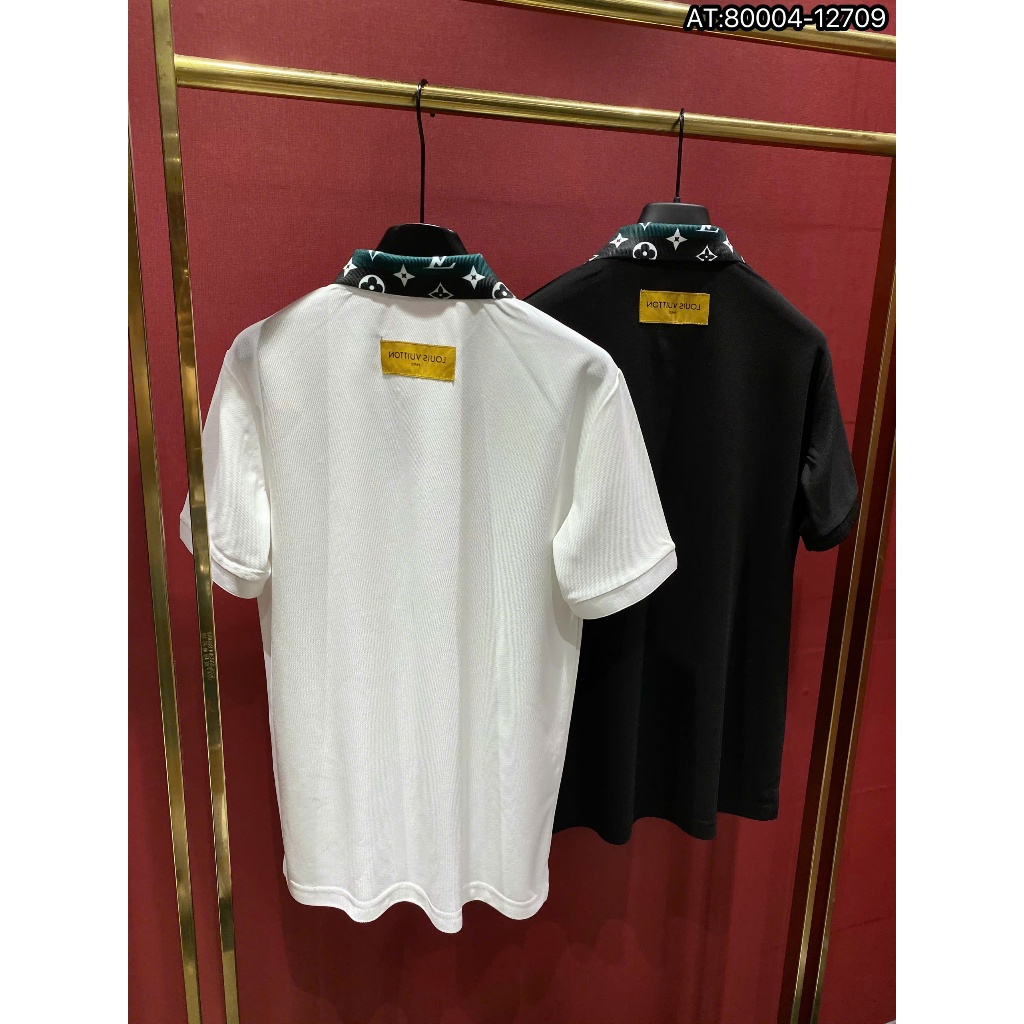 ÁO polo nam cổ tròn họa tiết tay ngắn phong cách trẻ trung chuẩn from