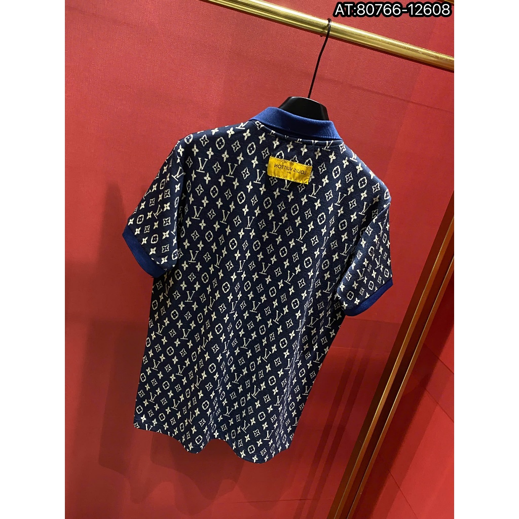 ÁO polo nam cổ tròn họa tiết tay ngắn phong cách trẻ trung chuẩn from
