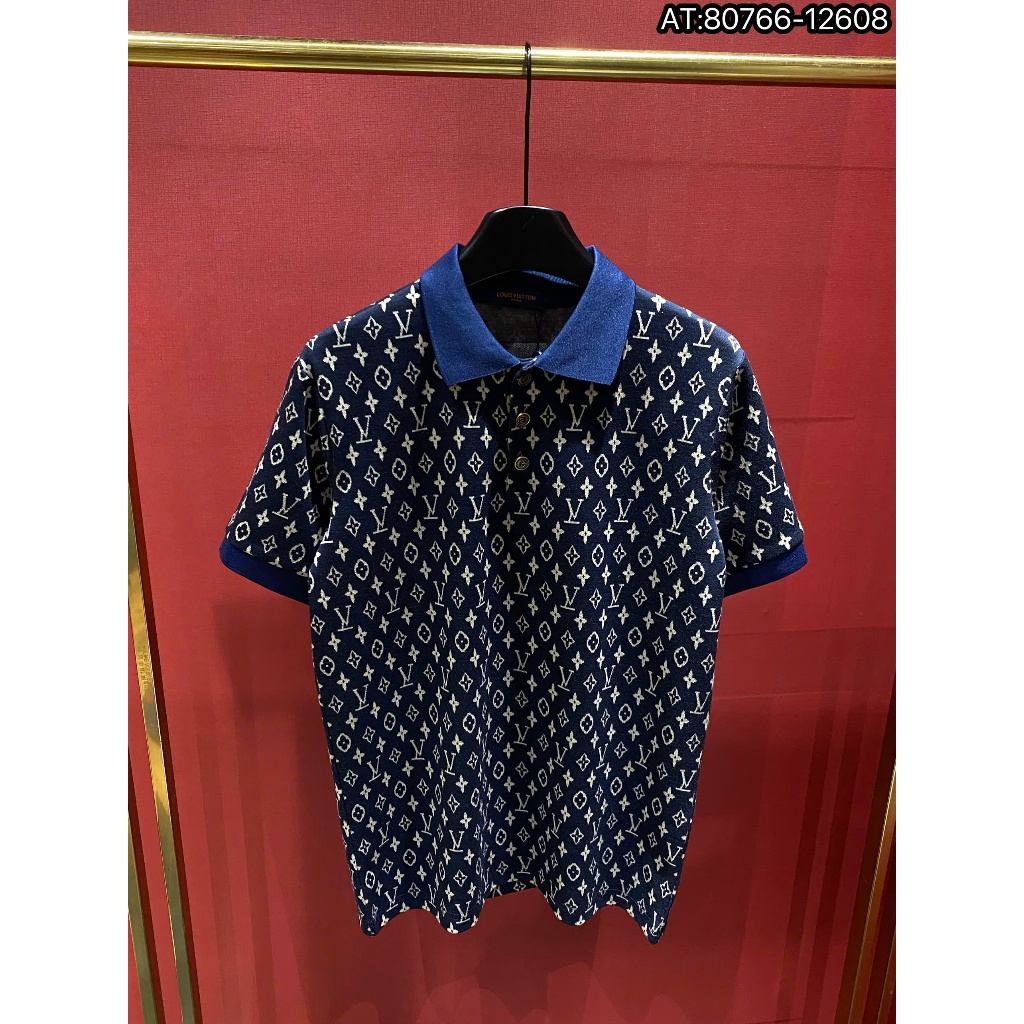ÁO polo nam cổ tròn họa tiết tay ngắn phong cách trẻ trung chuẩn from