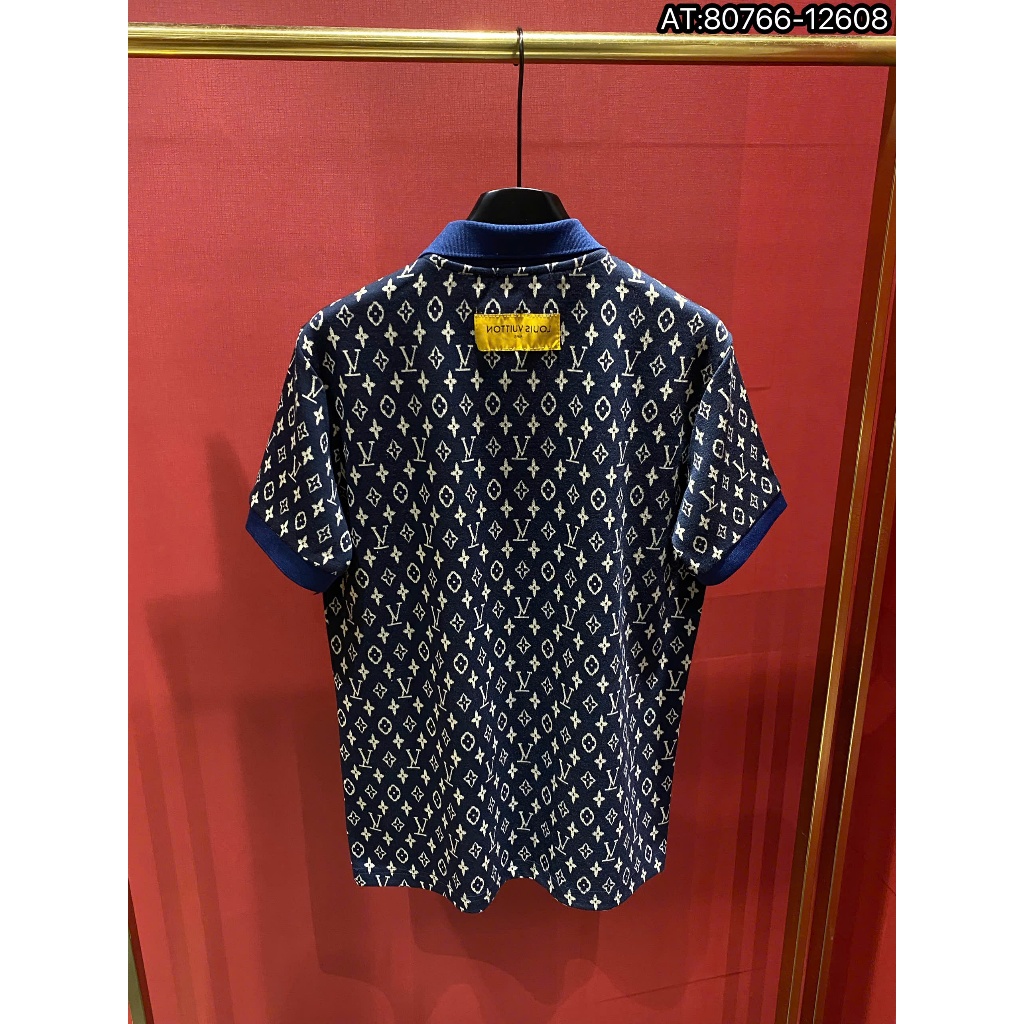 ÁO polo nam cổ tròn họa tiết tay ngắn phong cách trẻ trung chuẩn from