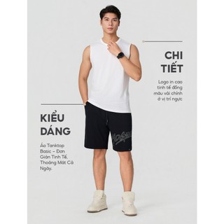 [EASY OFFICE] Áo ba lỗ nam YODY áo tanktop basic vải thoáng mát cả ngày MCTA26A001