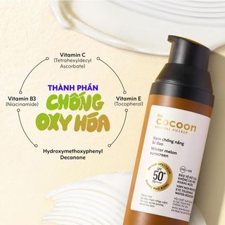 Kem Chống Nắng Cocoon Bí Đao Quang Phổ Rộng Winter Melon Sunscreen SPF50+ PA++++ 50ml Duduhouse