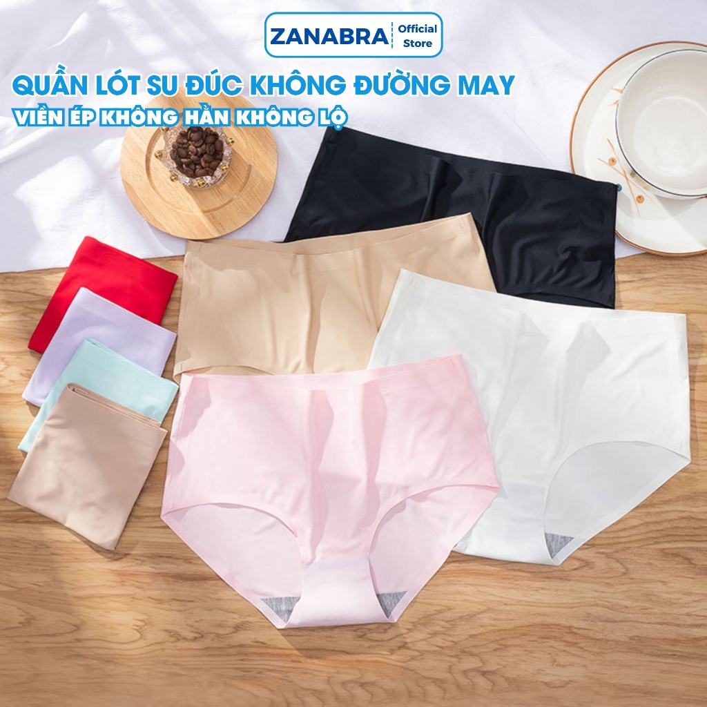 Quần lót nữ đúc su cạp vừa - Quần lót su đáy dán chắc chắn, thấm hút tốt ZANABRA L840