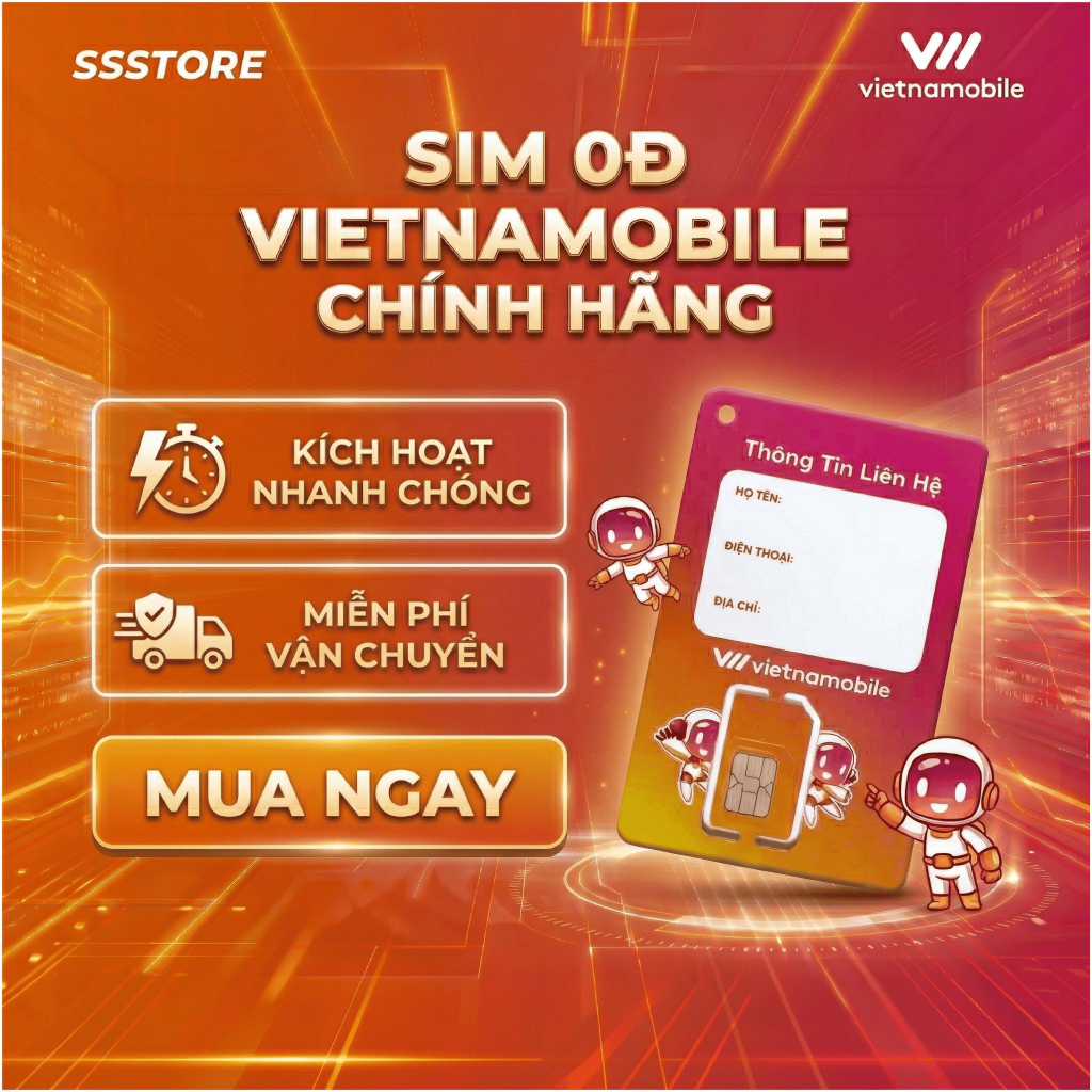 SIM 0Đ Vietnamobile, Nghe, Gọi Nhận Tin Nhắn, sóng khỏe