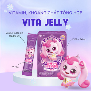 Catch! Teenieping Ss6 Thạch Vitamin dinh dưỡng cho bé Lacfido Vitamin/Kẽm/Canxi/Arginine Jelly (15g x 18 sticks)