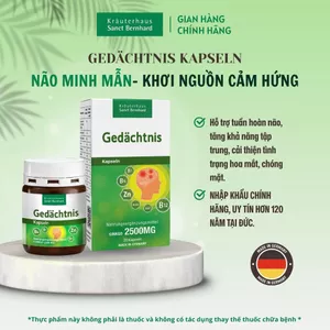 Viên uống tăng cường tuần hoàn não, tăng khả năng tập trung GEDÄCHTNIS KAPSELN 30 viên