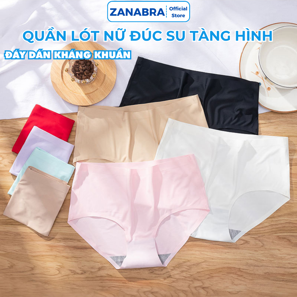 Quần Lót Nữ Đúc Su ZANABRA Không Đường May Siêu Mỏng Mát Co Giãn 4 Chiều Nhiều Màu L840
