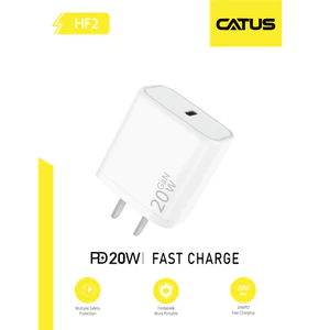 Củ Sạc Nhanh CATUS HF2 20W GaN - Công Nghệ Chống Cháy, Chân Gập Gọn Nhẹ - Hàng Chính Hãng Bảo Hành 12 Tháng