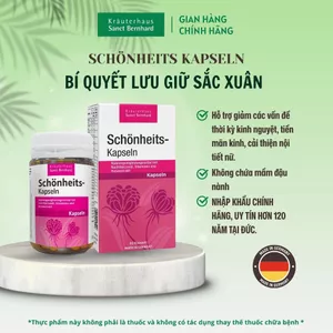 Tinh dầu hoa anh thảo SCHÖNHEITS KAPSELN hỗ trợ cân bằng nội tiết, đẹp da [SANCT BERNHARD]