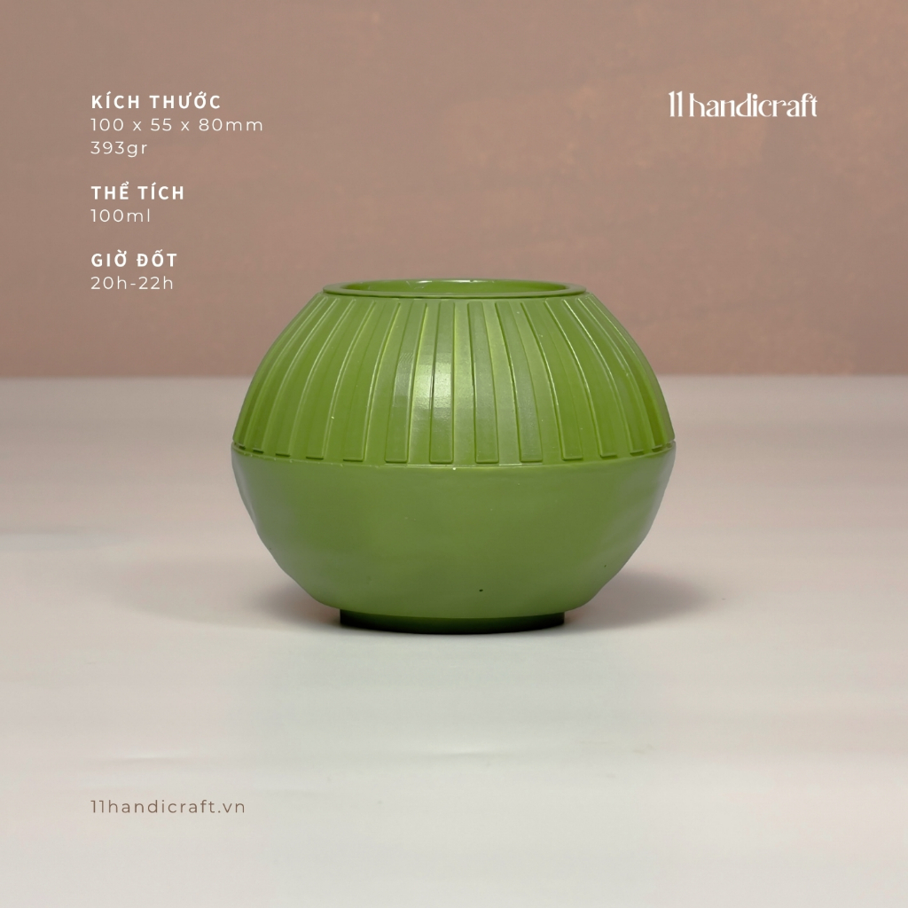 Nến Thơm Quà Tặng Sinh Nhật Sáp Đậu Nành Thiên Nhiên Decor Handmade Kơ Nơm 11 Handicraft