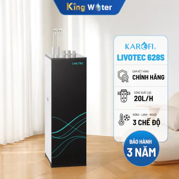 [Giá Tốt Tại Kho] Máy Lọc Nước RO Nóng Lạnh Karofi LIVOTEC 628S - Tủ Đứng 10 Lõi, 3 Chế Độ Tiện Lợi